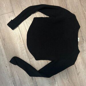 CAbi Cropped Black Cardigan Sweater (Size XS)